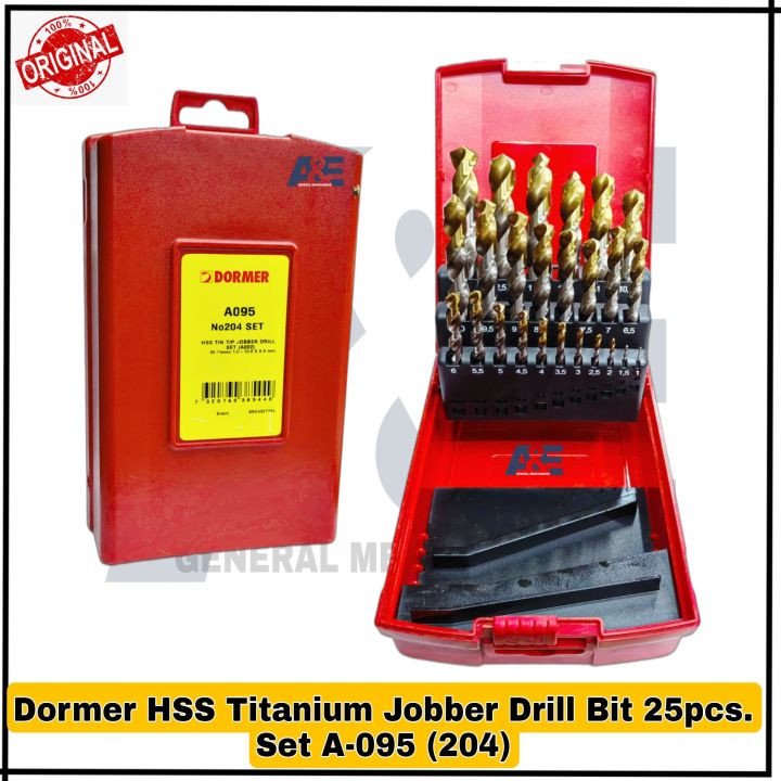 Dormer Hss Titanium Jobber Drill Bit Set 1-13mm A-095 (204