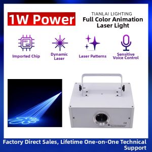 Voice Controlled Full Color Animation Pattern Laser Light