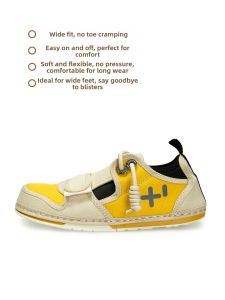 THEMULE | Cute Large Head Casual Shoe With Magic Tape Wide Fit Easy On Small Foot Effect