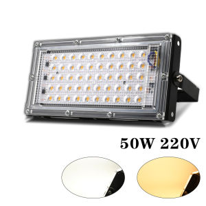 Đèn LED 50W IP65 Chống Nước Ngoài Trời Sân Vườn Máy Chiếu Đèn AC 220V 240V Phản Quang Đèn Tường Sắt Phong Cách Hiện Đại