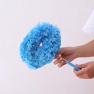 Microfiber Ceiling Fan Duster Extendable Long Handle Locking Dust Reusable Cleaning Brush Machine Washable Easy Cleaning Brush