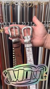 Sabuk Kupu-Kupu Cetak Amerika Retro & Aksesori Jeans Wanita Berkualitas Tinggi