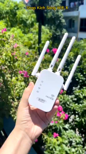 Bộ phát WiFi 4 râu 1200Mbps tốc độ cao tín hiệu mạnh xuyên tường ổn định cho mọi thiết bị