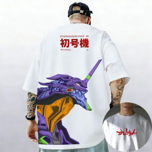 Bandai | Neon Genesis Evangelion Ayanami Rei Asuka Classic Style Short Sleeve T-shirt Men Women 2026 Summer Men and women Cotton Tee Tops