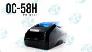 Officom 58H Desktop Printer Bluetooth/USB Auto Cut with 5pcs Roll Thermal Receipt Paper for Thermal Receipt Printer