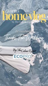 1L ECOPRO MATT EMULSION PAINT FOR INTERIOR ( GREY / GRAY ) READY STOCK / CAT KAPUR KELABU /  BUATAN MALAYSIA