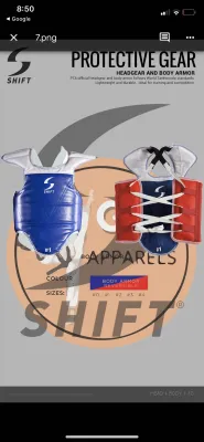 PRotective Body Armor taekwondo