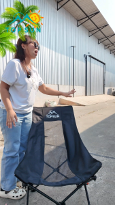 BKK เก้าอี้พับได้ Outdoor Air Net โครงแข็งแรง รับน้ำหนักดี ผ้าตาข่ายทนทาน กางง่าย เหมาะสำหรับแคมป์ปิ้งและใช้งานกลางแจ้ง