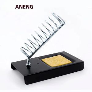 Giá Đỡ Mỏ Hàn Đa Năng ANENG Bằng Kim Loại Có Đế Cách Nhiệt Và Dụng Cụ Vệ Sinh Đầu Mỏ Hàn Dùng Cho Sửa Chữa Điện Tử