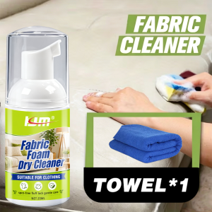 KJM Multi-Purpose Fabric Foam Dry Cleaner Stain Remover for Car Seats Carpets Upholstery And Home Fabrics