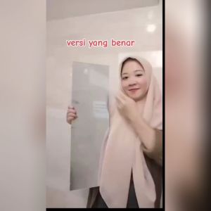 Acrylic Mirror Bendable untuk Kamar Tidur 19.5 X 60 CM Dinding Cermin Aman Dan Tahan Ledakan Cermin Pas Rumah Cermin Kamar Tidur