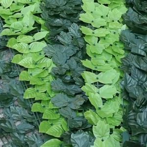 50*300cm Artificial Leaf privac fence Screening Roll UV Fade Protected Privacy Hedging Wall Landscaping Garden for Fences Home wall Decor