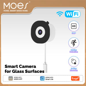 MOES | MOES Tuya WiFi Smart Window Camera 3MP Glass Surface Mounting Full Color Night Vision Home Security Surveillance Camera