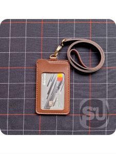 LANYARD NAME TAG ID CARD KULIT HOLDER