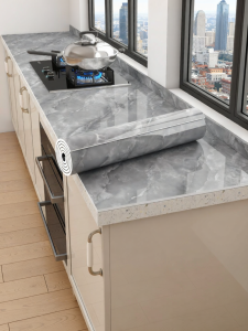 O Margo | Oil-Resistant Self-Adhesive Fireproof and Heat-Resistant Marble-Effect Sticker