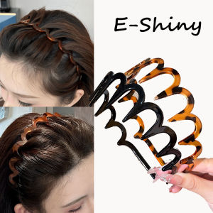 ที่คาดผมทรงคลื่นผู้หญิงหญิงสาวทำจากเรซินพลาสติกอุปกรณ์สวมศีรษะแถบคาดศีรษะหวีกันลื่น