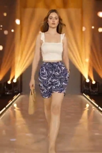 ZRZ CHALLIS SHORT FOR WOMEN FABRIC CHALLIS WITH 1 SIDE POCKET
