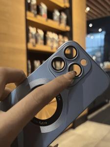 Ultra-Thin Frosted Magnetic Phone Case for Apple 16Promax 15 14 Creative Protective Cover Men Women Simple Luxury Style