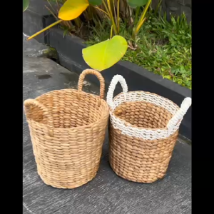 Keranjang Ember Tempat Sampah Wadah Baju Kotor Keranjang Hampers Kerajianan Anyaman B.CRAFTJOGJA