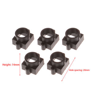 (.) 5pcs M12 Lens Holder 20mm Mounting Hole Spacing 7mm 10mm 14mm 16mm Height Plastic Lens Holder