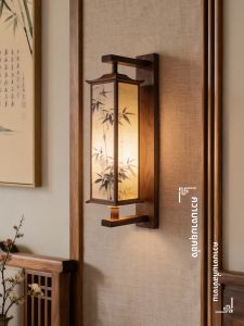 DENGMEIYOUPIN | Song Style Aesthetic Bamboo Leaves Wall Lamp