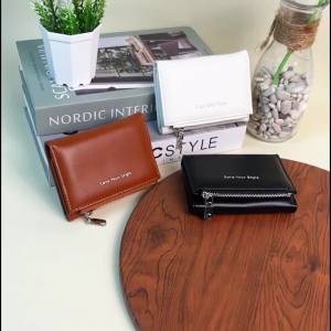 Wallet Dompet Wanita Kecil Lipat Mini Cewek Kulit Penyimpanan Uang Kertas Koin Simple Import D104