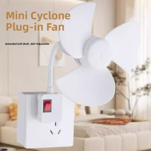 「China Plug」MONLEYTA | German 2025 New Small Cyclone Socket Fan Wall Mounted Toilet Hanging Kitchen Quiet Mini Fan Household Plug In Wall Fan