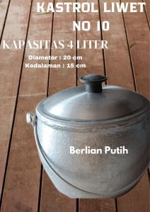 Kastrol Liwet 4 Liter Tebal Murah No 10 Kastrol Bagus Kuat Dan Nyaman