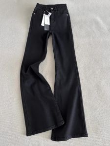 Light Blue High Waist Bell Bottom Jeans Womens Extended Length Tall Size Spring New Style Slimming Horse Hoof Flared Pants