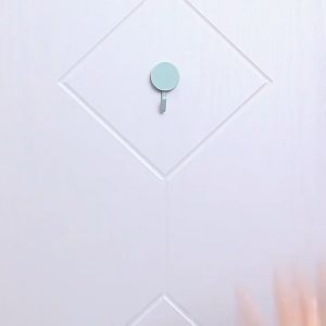 (1 PCS)Seamless Mini Round Wall Hook Cute Free Punch Wall Sticker Strong Adhesive Hanging Hook Bathroom Kitchen Hanger