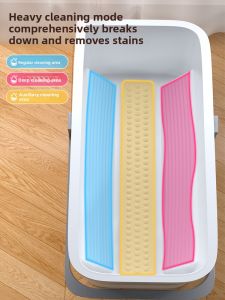 JOYBOS | Household Handheld Cleaning Mop Bucket Long Square Thickened