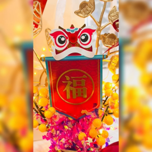 Hampers Bunga Imlek SHENIANDAJI - Vas Set Bunga CNY Dekorasi Pajangan