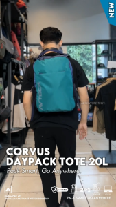 AVTECH - Tas Ransel Daypack Tote Laptop Harian Sekolah Kerja Travel Bag Lifestyle 20 Liter - CORVUS 20