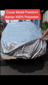 Sarung Cover Mobil WULING AIR EV Premium Bahan 100% Polyester Anti Luntur aman Untuk Mobil Putih