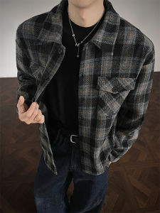 Retro Style Plaid Long Sleeve Shirt