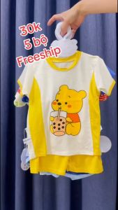 BỘ NGẮN TAY MINKY MON CHO BÉ TRAI BÉ GÁI FROM TỪ 5KG TỚI 17KG DỄ THƯƠNG CÔC VÁT