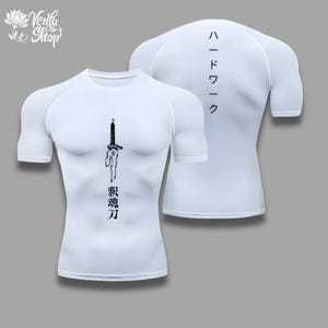 Toji Compression Shirt Sportswear Gymwear Gym Jujutsu Kaisen Compressions Anime Fushiguro Gym Clothing Zenin Anime Gym Muscles