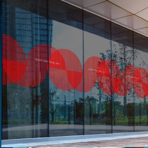 New Year Creative Line Art Decorative Waistline Simplistic Modern Static Cling Glass Curtain Window Sticker Home Decoration