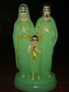 Statue Holy Family Glow in the Dark Luminous (15cm)