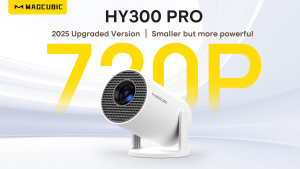 Projector Portable MAGCUBIC HY300 Pro 4K 290ANSI Android 11 WiFi6 BT5.4 โฮมเธียเตอร์ ในตัว 5W Speaker