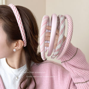 JIFANPAUL | Băng Đô Trán Cao Hình Caro Hồng Mùa Xuân Mới