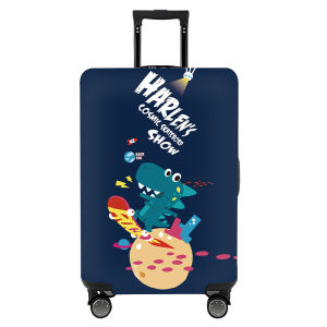 A Waterproof Elastic Luggage Cover Stretchable Travel Suitcase Protector Zipper Closure
