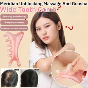 Head Meridian Unblocking Portable Wide Comb Portable Resin Meridian Massage Comb