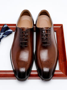 Height-increasing Leather Oxford Shoes for Men Business and Casual Wear