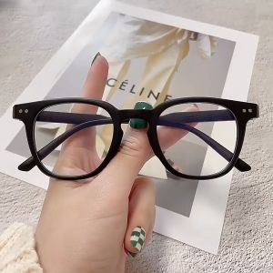 Mắt Kính Thời Trang Viền Dày 2 Chấm 2025 From Vừa 145mm Tròng Mika Không Độ Có 3 Màu Gọng Cho Bạn Lựa Chọn