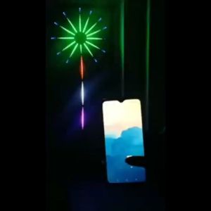 Vimite 180 LED Colorful Firework Strip Light Music Synchronized Lights Pulsating Remote Control With Bluetooth Control Ambient Christmas Party Decorative Lights