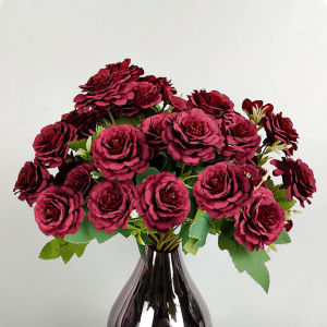 Bunga Peoni Chinese Cabang 5 Bunga Artificial Untuk Dekorasi