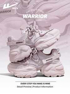 Womens Dad Shoes Casual Sport Shoes Thick Bottom Heightening Outdoor Style Low Cut Synthetic Leather Inner Lining EVA Sole