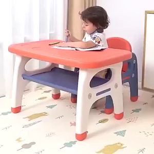Kids Study Set - Table Chair & Storage Drawers for Children Ages 1-8 Years