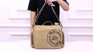 Tas Selempang Pria Terbaru 2024 Messenger Canvas Printing Rafael Korean Style
